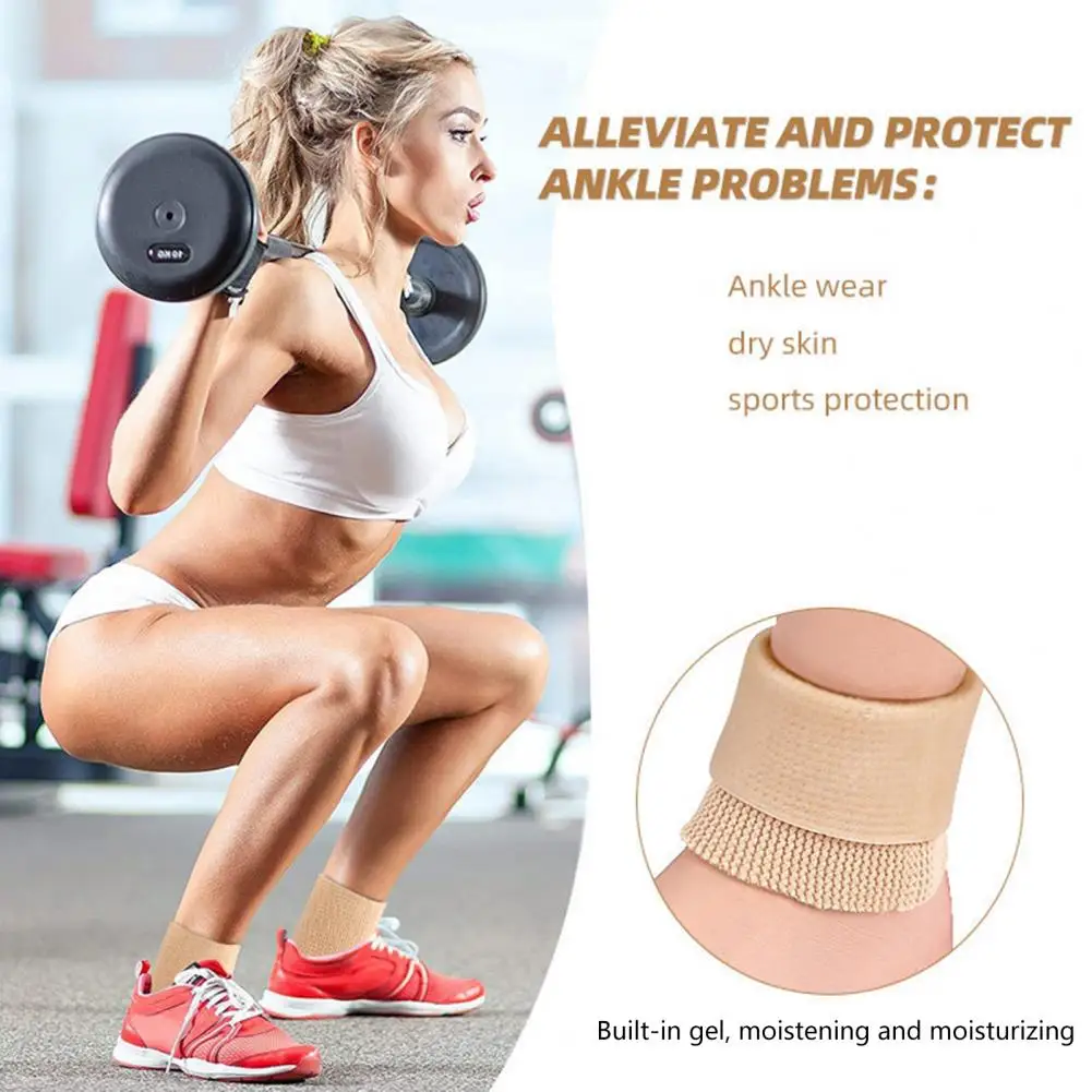 

1Pc Ankle Support Sock Wear Resistant High Elasticity Skin touhing Relieve Pain Swelling Arch Heel Sock for