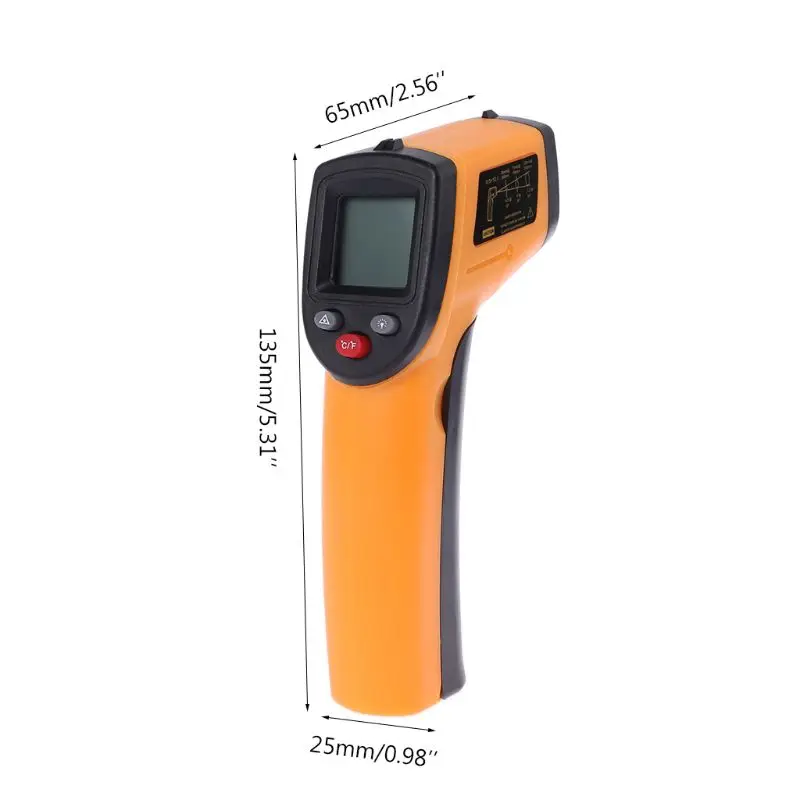 Food Thermometer GM320 Digital Non-Contact Pyrometer for Cooking Pizza Oven-50 ~ 380 &deg;