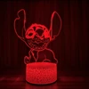 3D Illusion Stitch Night Light with Remote Control and Smart Touch Room Decor Lamp Birthday Valentine's Day Christmas Gifts 3