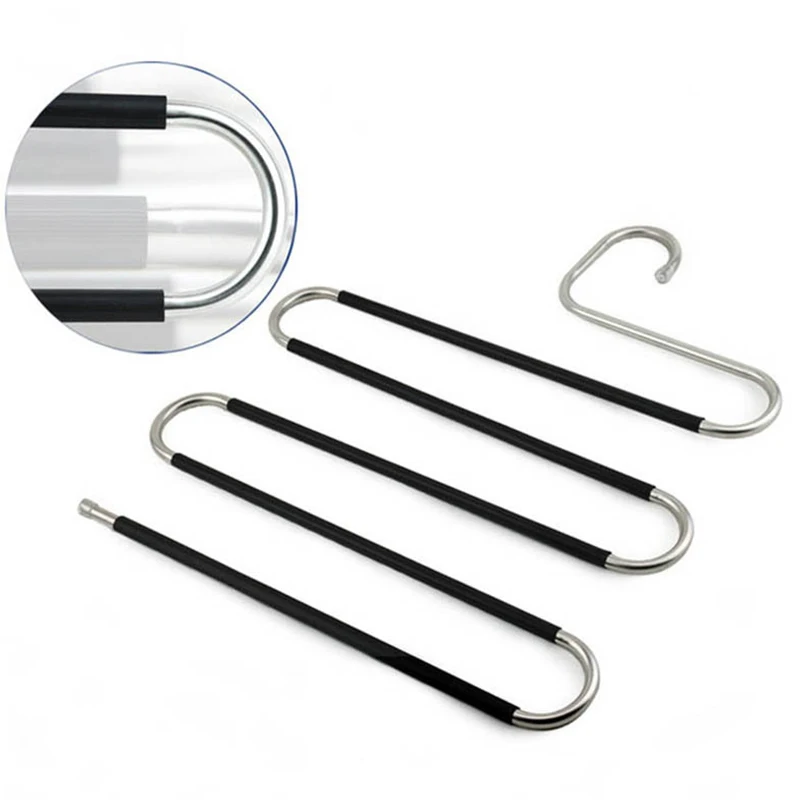 

5 in 1 Pant Rack Hanger for Clothes Organizer Multifunction Shelves Closet