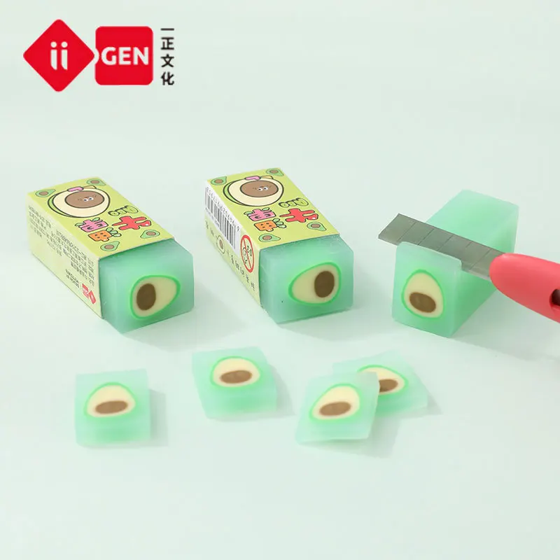 Pencil Eraser Novelty Cute Avocado Kawaii Eraser Pencil Eraser Novelty School Office Supplies Student Prizes Fruit