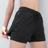 Breathable Loose Women Yoga Shorts Mesh Lift Butt Fitness Leggings High Waist with Pocket Women's Sportswear Female