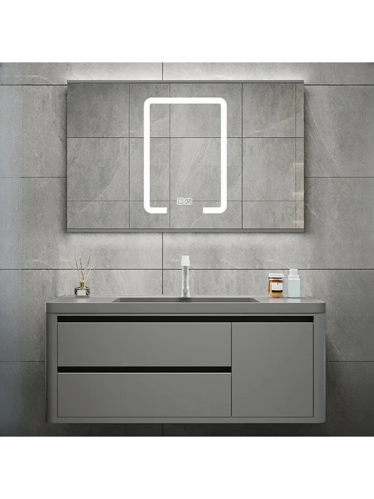 Smart Mirror Cabinets Vanity Combo Large Capacity Storage Bathroom Cabinets Simple Furniture Vanitorios De Bano FYBC