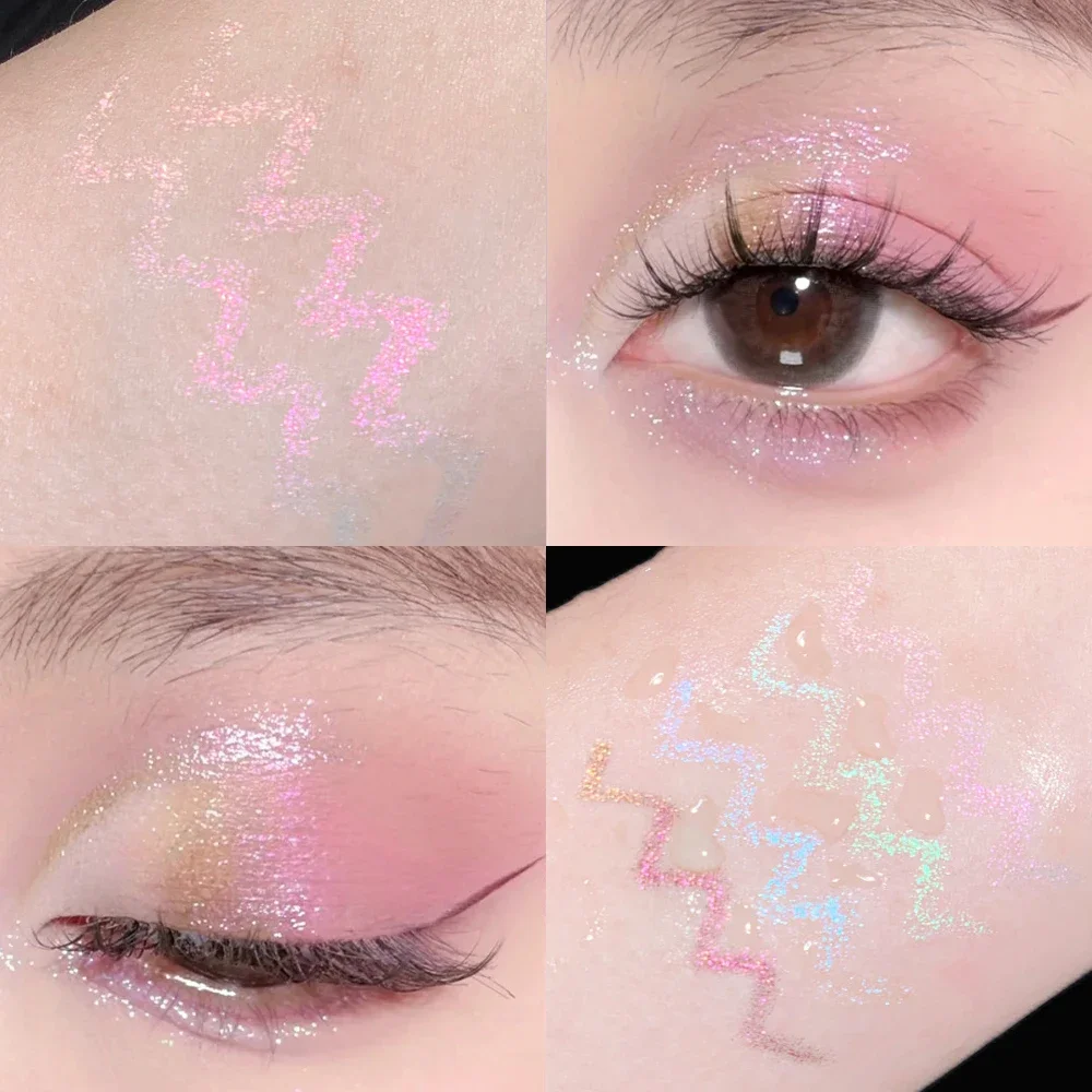 Shiny Diamond Eyeliner Gel Waterproof Refraction Glitter Metallic Shiny Brightening Highlight Eyeshadow Pencil Eyes Makeup Tools