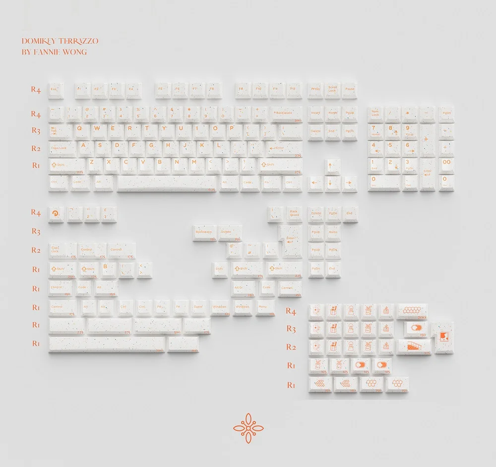 Fennie x Domikey Terrazzo Keycap Cherry Profile ABS Doubleshots