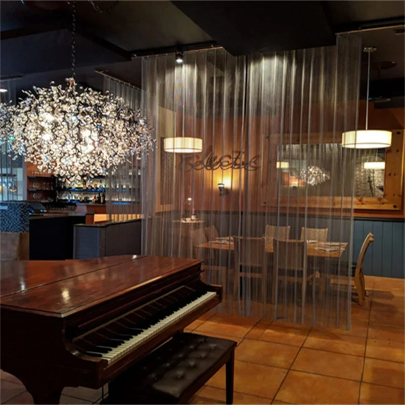 Vibrant Ceiling-Hung Chain-Link Metal Mesh Wind Decor 2