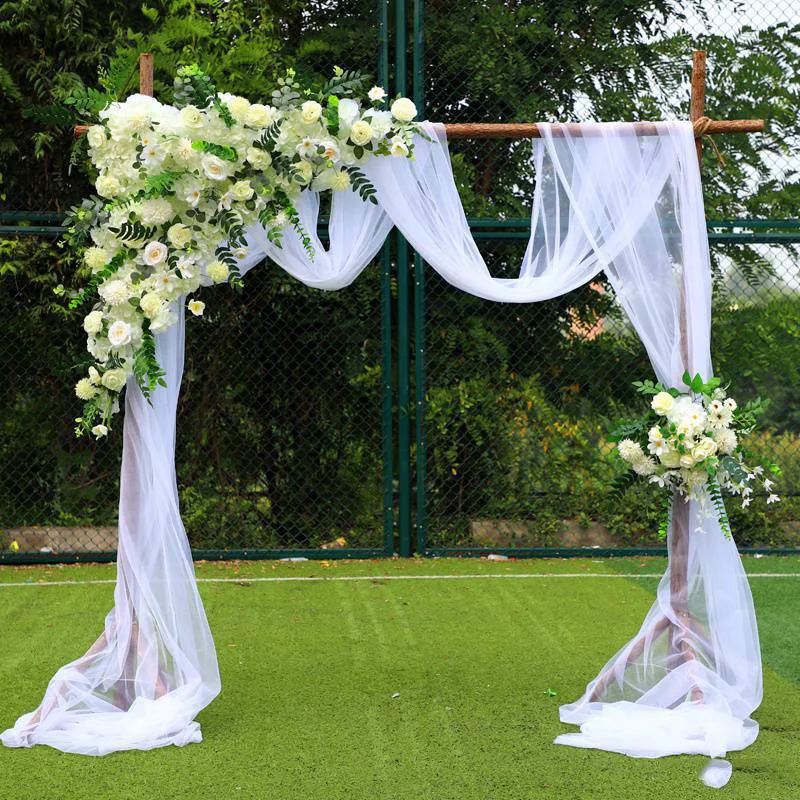 

70 * 600cm High-End Chiffon Yarn Wedding Scene Engagement Scene Decoration Dreamy Curtains Wedding Photography Props