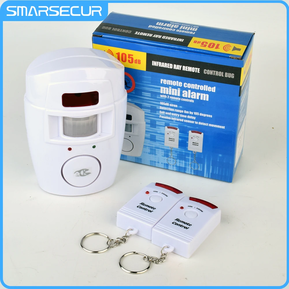 Home Smart Wireless Security Alarm PIR Alert Infrared Sensor Anti-theft Motion Detector 105DB Siren