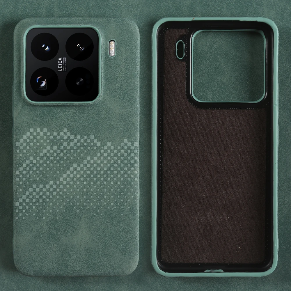 Leather Shockproof Bumper Case - Premium Protective Cover