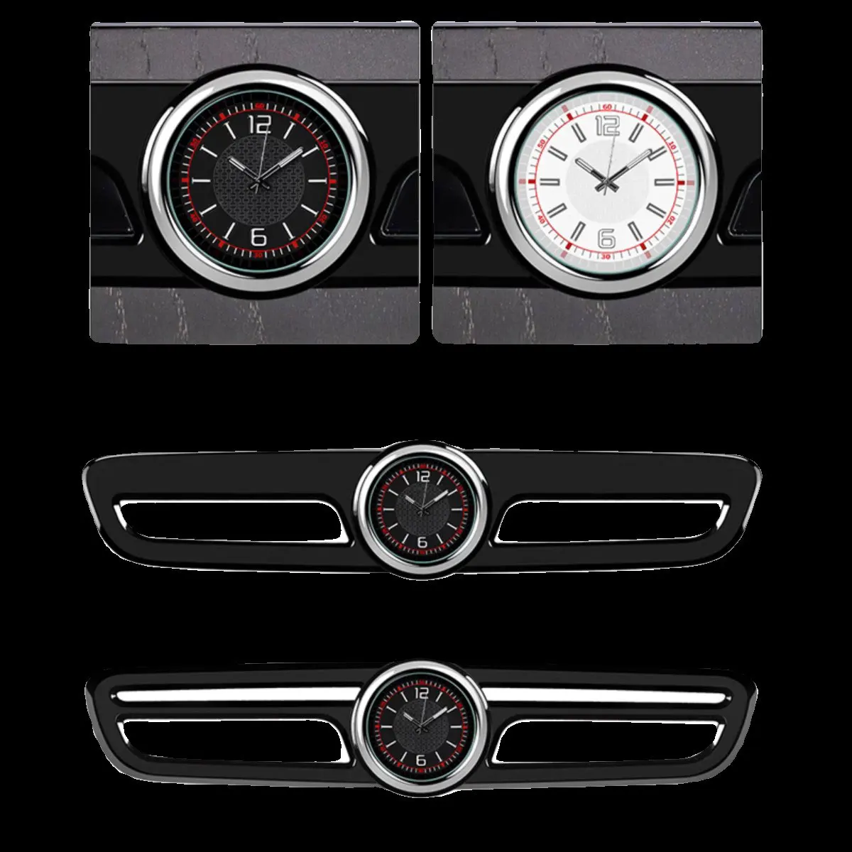 메르세데스 벤츠 C E 클래스 AMG E300l C200 GLC260l 중앙 제어 수정 된 자동차 인테리어 용품 장식을위한 특수 시계 시계