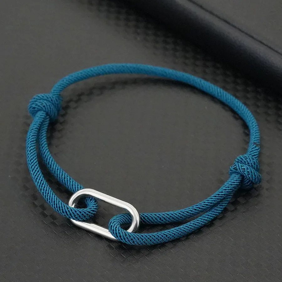 Stainless Steel Metal Rope Bracelet for Men