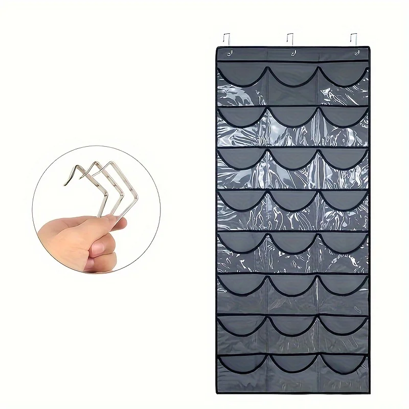 1pc Over The Door Hat Organizer, Baseball Caps Stoarge, Hat & Ball Caps Display, Fitted For Closet Wall Mount Bag With Lar
