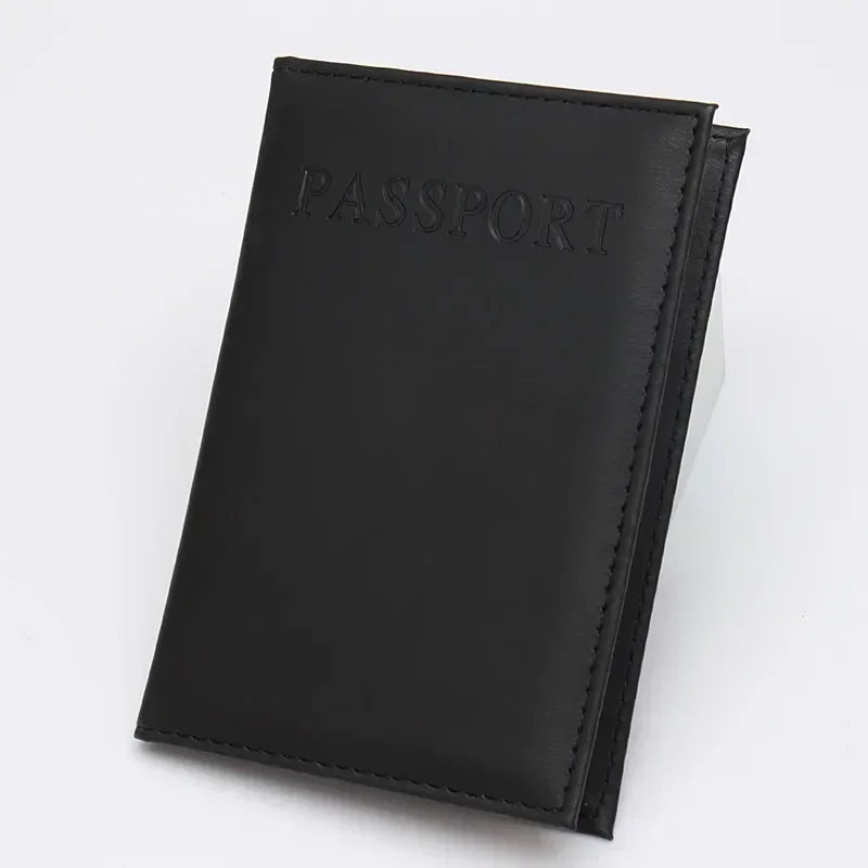 Stylish PU Leather Unisex Passport and Card Holder Wallet