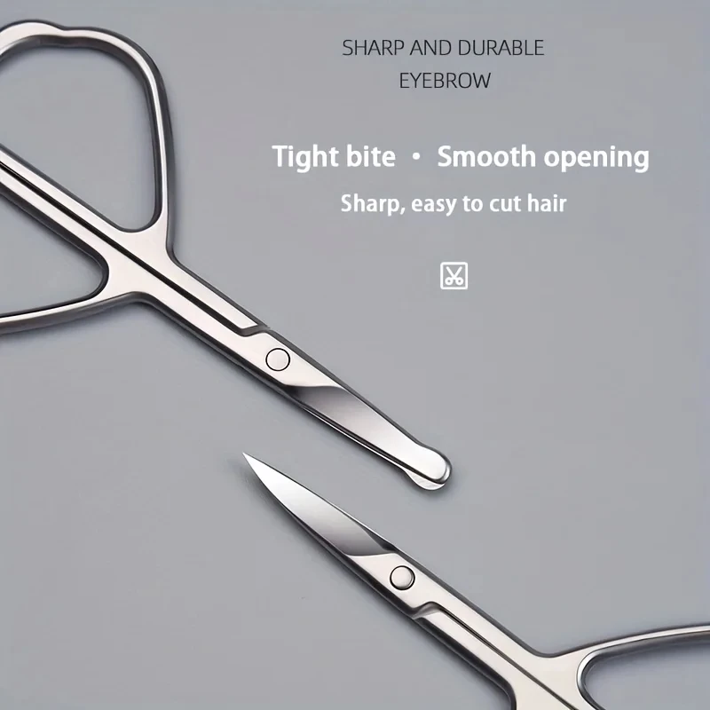 Butterfly Shape Eyebrow Scissors Curved Blade Professional Stainless Steel Manicure Hair Remover