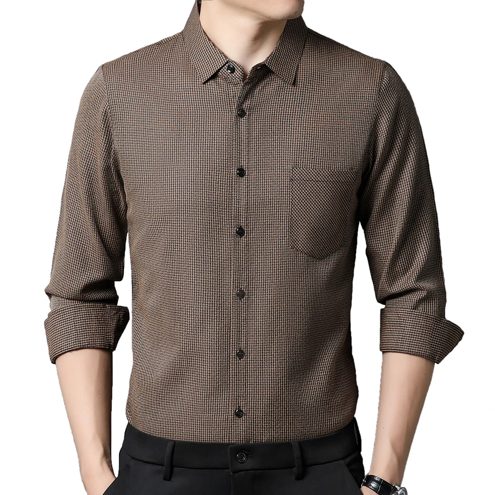 

2022 брендовые новые клетчатые мужские рубашки с большим карманом для мужчин, модная рубашка с длинным рукавом, роскошное платье, повседневная одежда, Джерси 7771