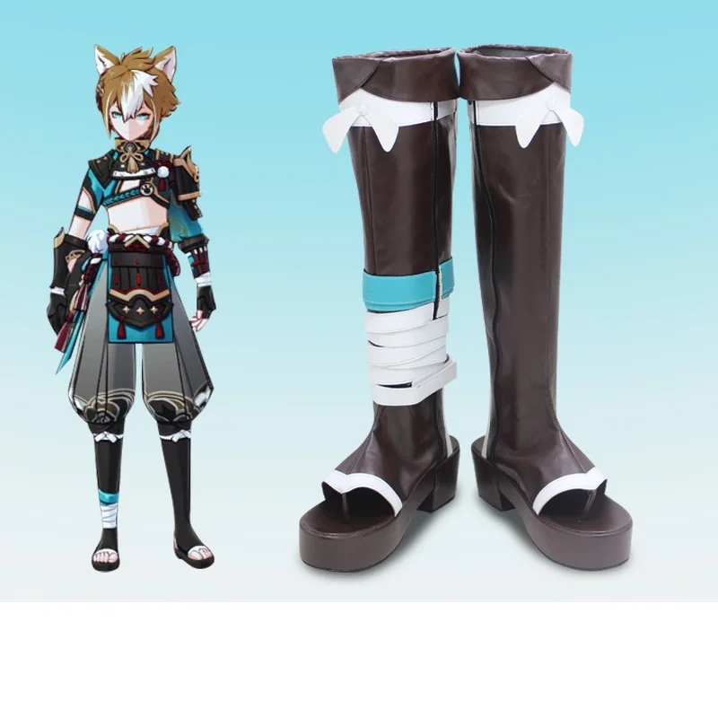 

Unisex Anime Cos Gorou Cosplay Costumes Shoes Boots Halloween Christmas Custom Made Plus Size