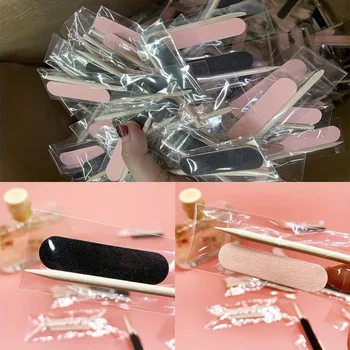 Kit da 20 confezioni di strumenti e accessori per unghie, comprese mini lime per unghie e bastoncini per la rimozione delle unghie