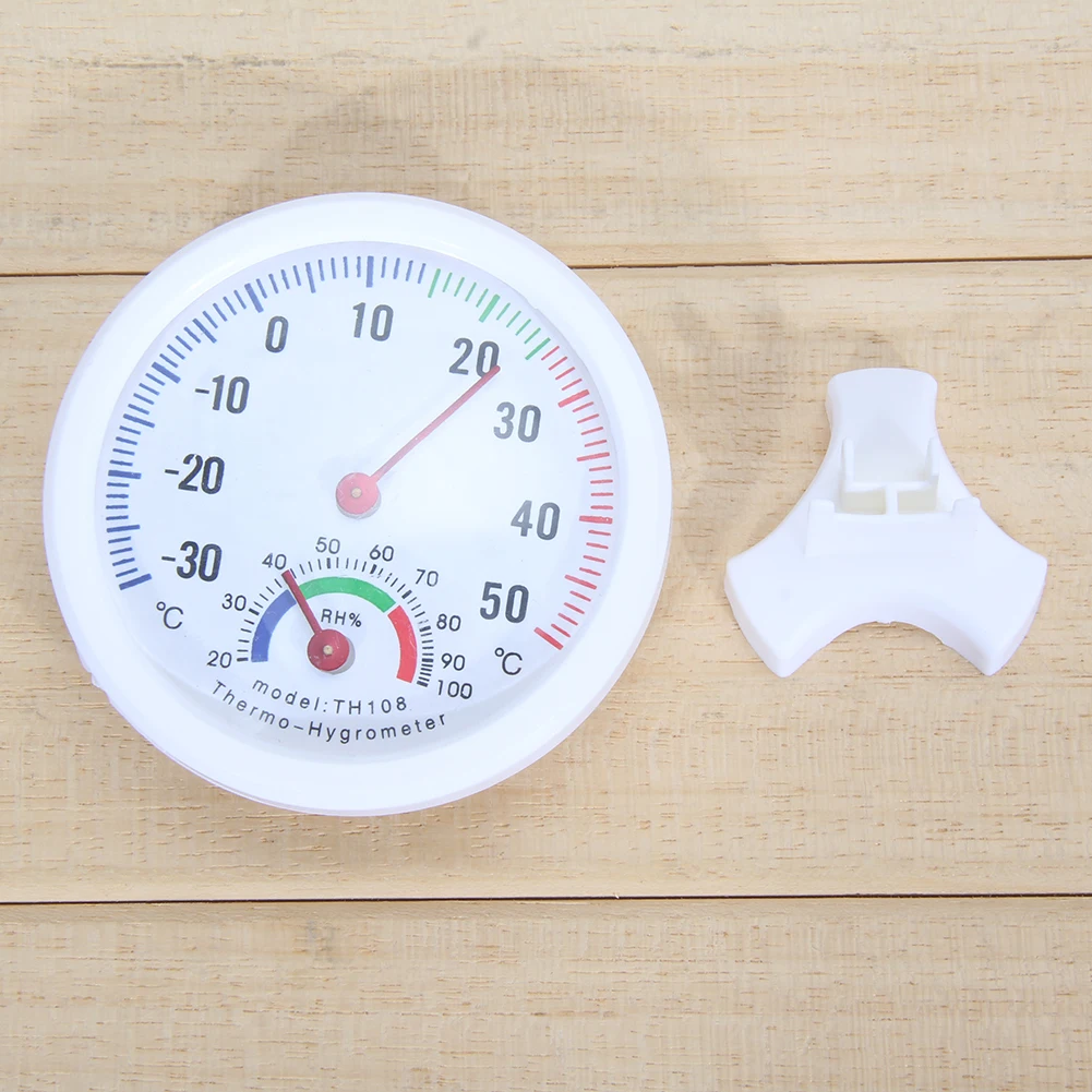 Mini Bell-Shaped Analog Thermometer & Hygrometer - Easy-to-Read Humidity Gauge