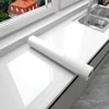 PVC DIY Pearl Film Waterproof Wallpaper Room Self-adhesive Black White Wardrobe Kitchen High Gloss Paste Furniture Wall Stickers 1