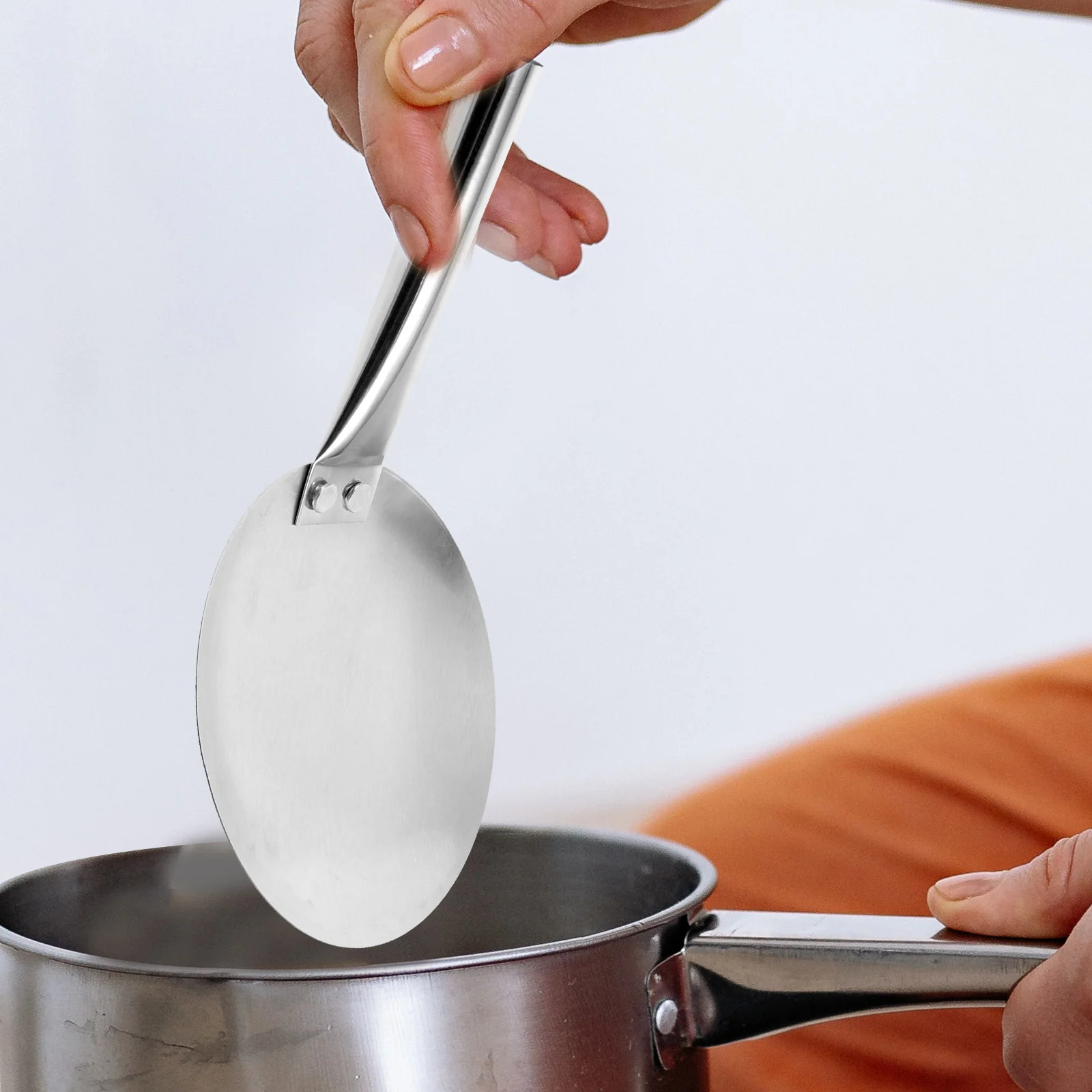 Tofu Brain Practical Rice Scoops Spoon Handheld Spoons Kitchen Serving Metal Round