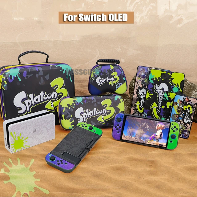 Pochette de transport pour Nintendo Switch OLED - Splatoon3 - Housse de  protection Switch