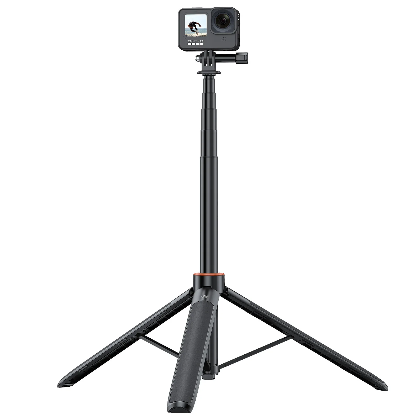 VRIG TP-21 utilizza un tripod per selfie.The Tripod is 140cm long weight and can be used as a 5 stage Telescopic Tripod Accessories Include Insta360, Selfie Stick, Action Camera VRIG TP-21 utilizza un tripod per selfie.The Tripod is 140cm long weight and can be used as a 5 stage Telescopic Tripod Accessories Include Insta360, Selfie Stick, Action Camera