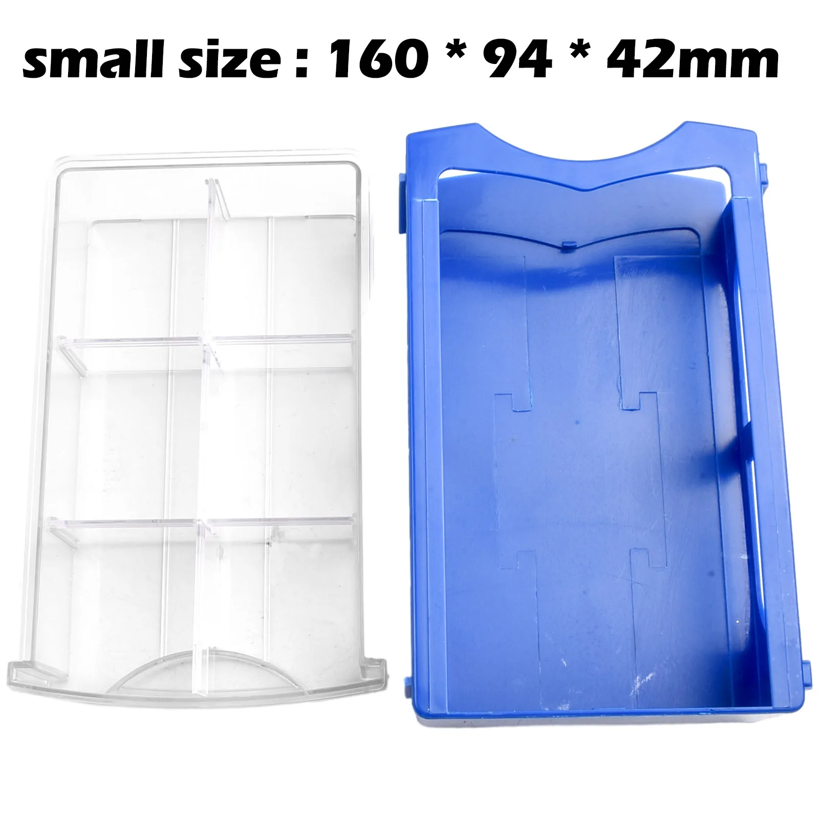 1PC 쌓을 수있는 플라스틱 하드웨어 부품 보관 상자 구성 요소 나사 공예 캐비닛 플라스틱 도구 상자 서랍이있는 보관함