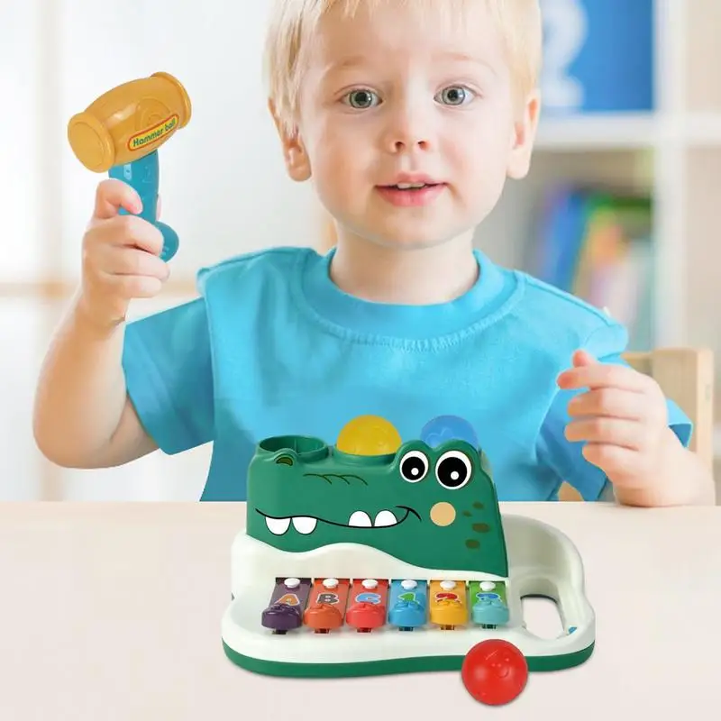 

Xylophone Toy Kids Musical Instruments Crocodile Mallets Orff Music Instrument With A Hammer For Educational Preschool Learning