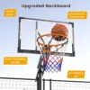 8.5ft Adjustable Portable Basketball Hoop with HDPE Backboard & Wheels for Kids/Teens/Adults
