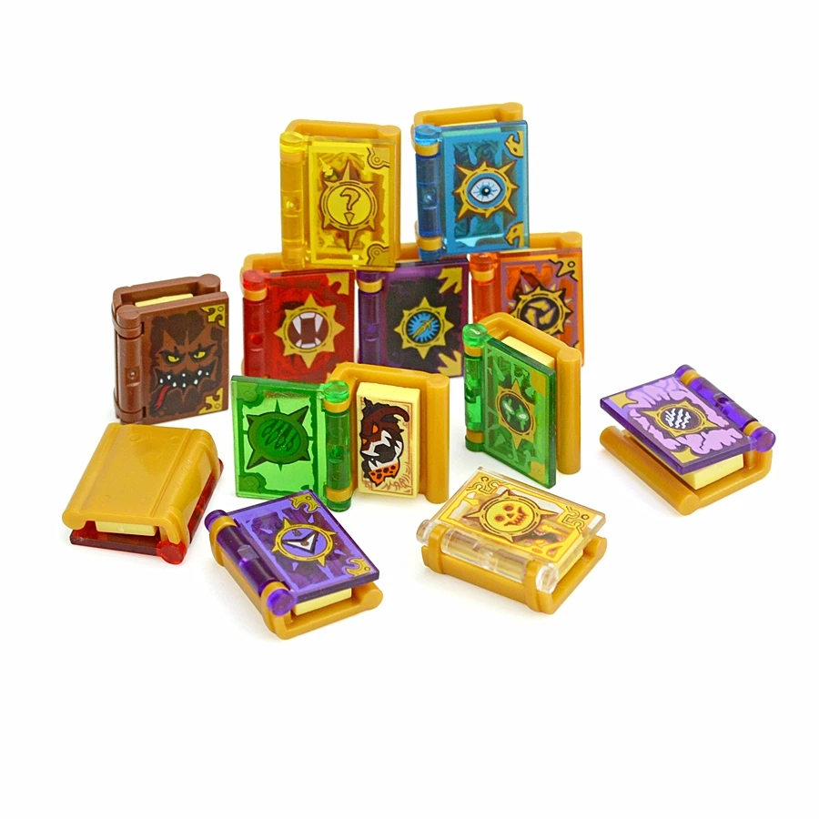 12-Piece Toy Magic Book-Themed Building Blocks Educational Set