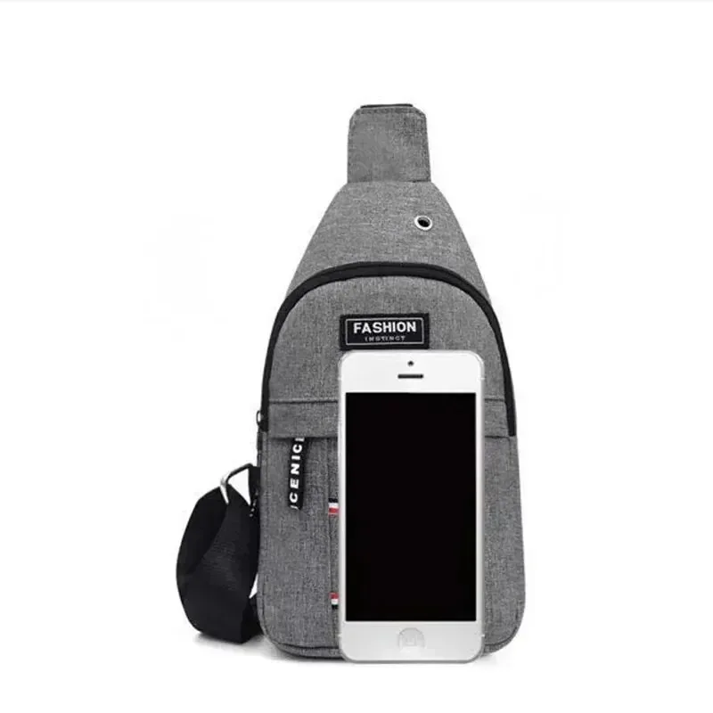 Men's fashionable, convenient, casual, waterproof, adjustable shoulder strap, large capacity waist bag suitable for outdoor acti