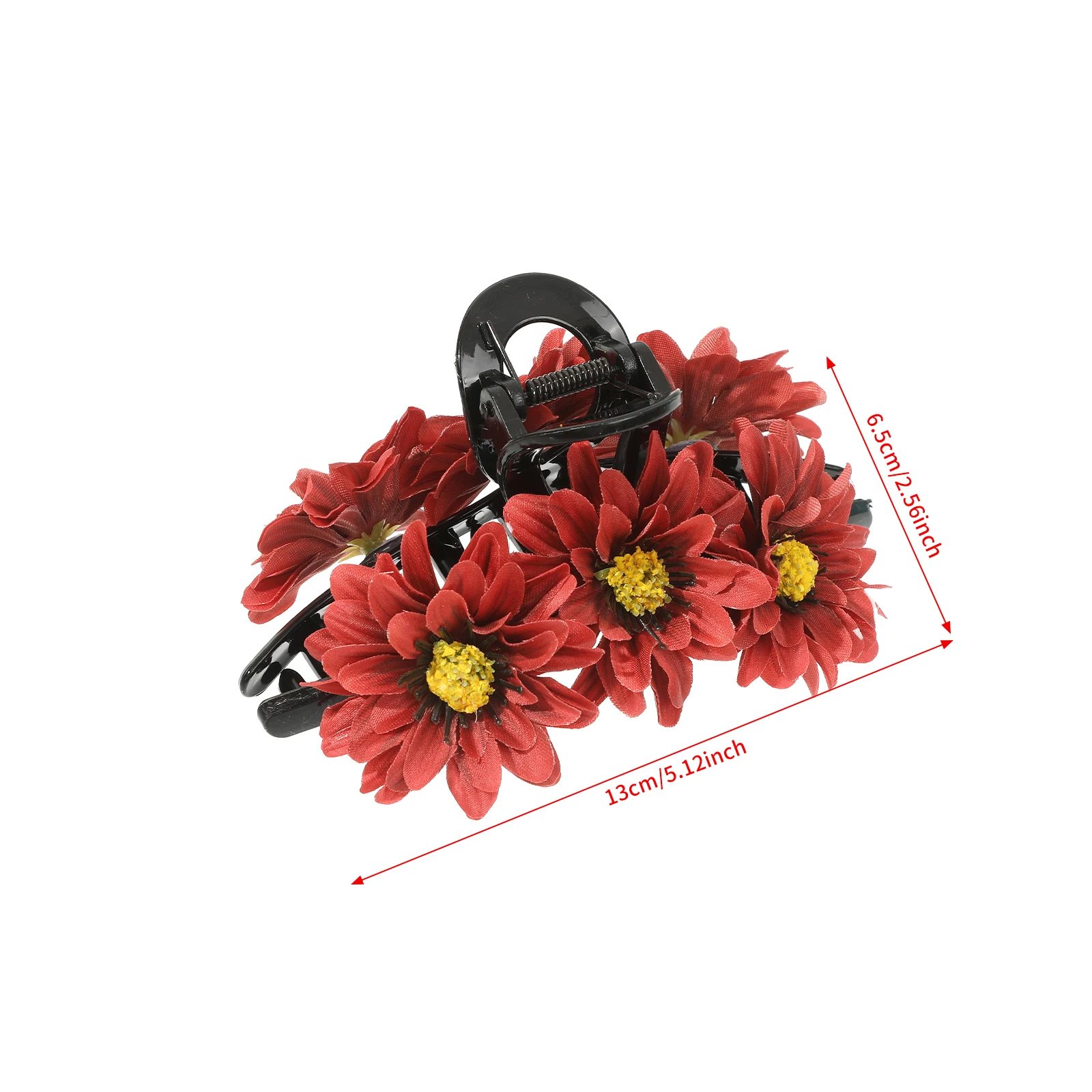 1pc Spring Flower Hair Claw Crab Clips for Women Sweet Shark Clip Flowers Barrettes Plastic Hairpin Hairgipper Hair Accessories