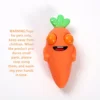 1pc-Interesting squinting carrot pinch toy, new soft and fluffy squeeze toy 5