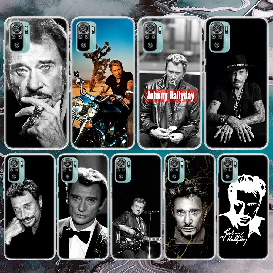 Johnny Hallyday Music-Themed Soft Phone Case - Patterned Cover
