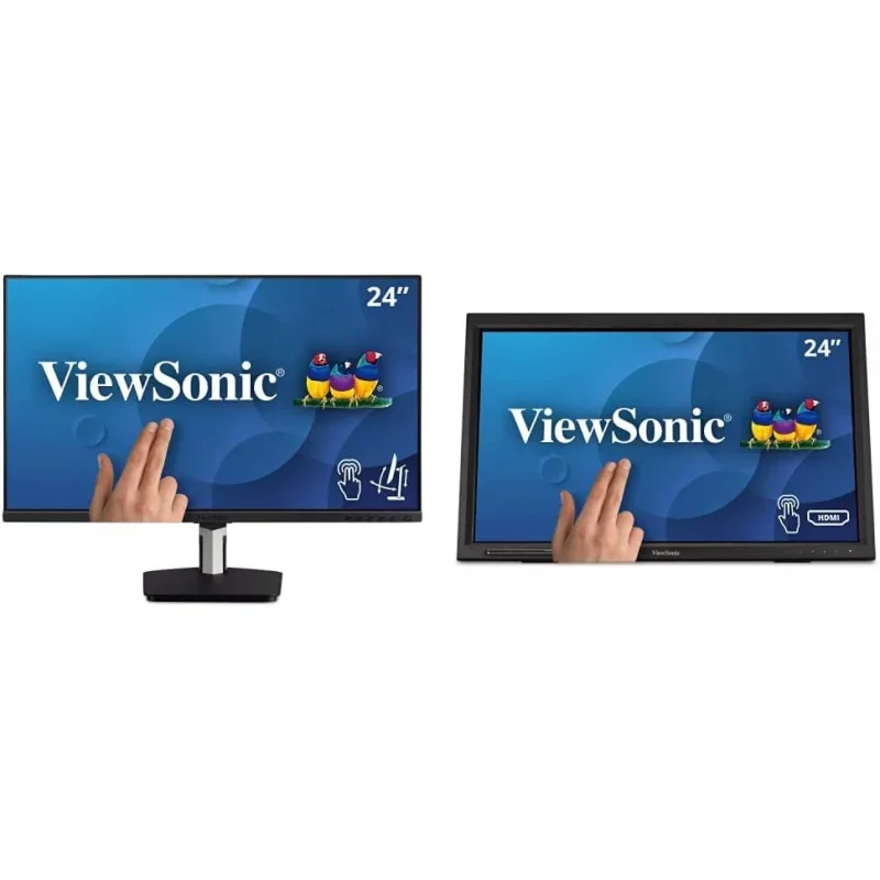 

ViewSonic 24-дюймовые 1080p IPS и ИК сенсорные мониторы с улучшенной эргономикой | TD2455 и TD2423D