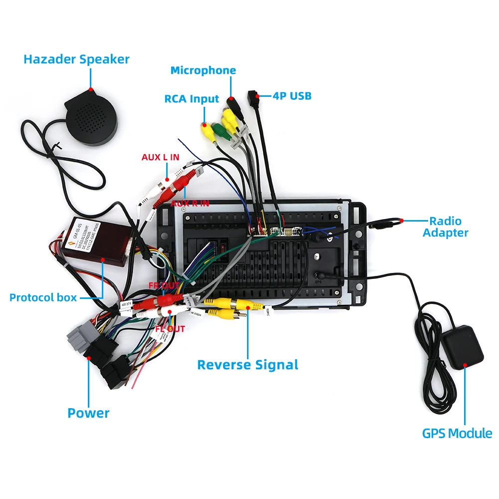 Autoradio Android da 7 pollici per GMC dal 2008 al 2012, CarPlay wireless, Android Auto, GPS, navigazione, Bluetooth, controllo al volante - Image 5