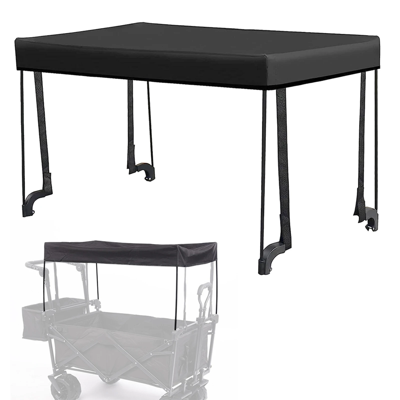 Awning Canopy Awning Canopy For Garden Wagon Attachment Sun Shade Cover Waterpoor Trolley Cart Accessories Outdoor Camping Picnic Equipment