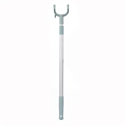 Retractable Space-Saving Balcony Clothes Drying Rack with Forked Design (Blue)