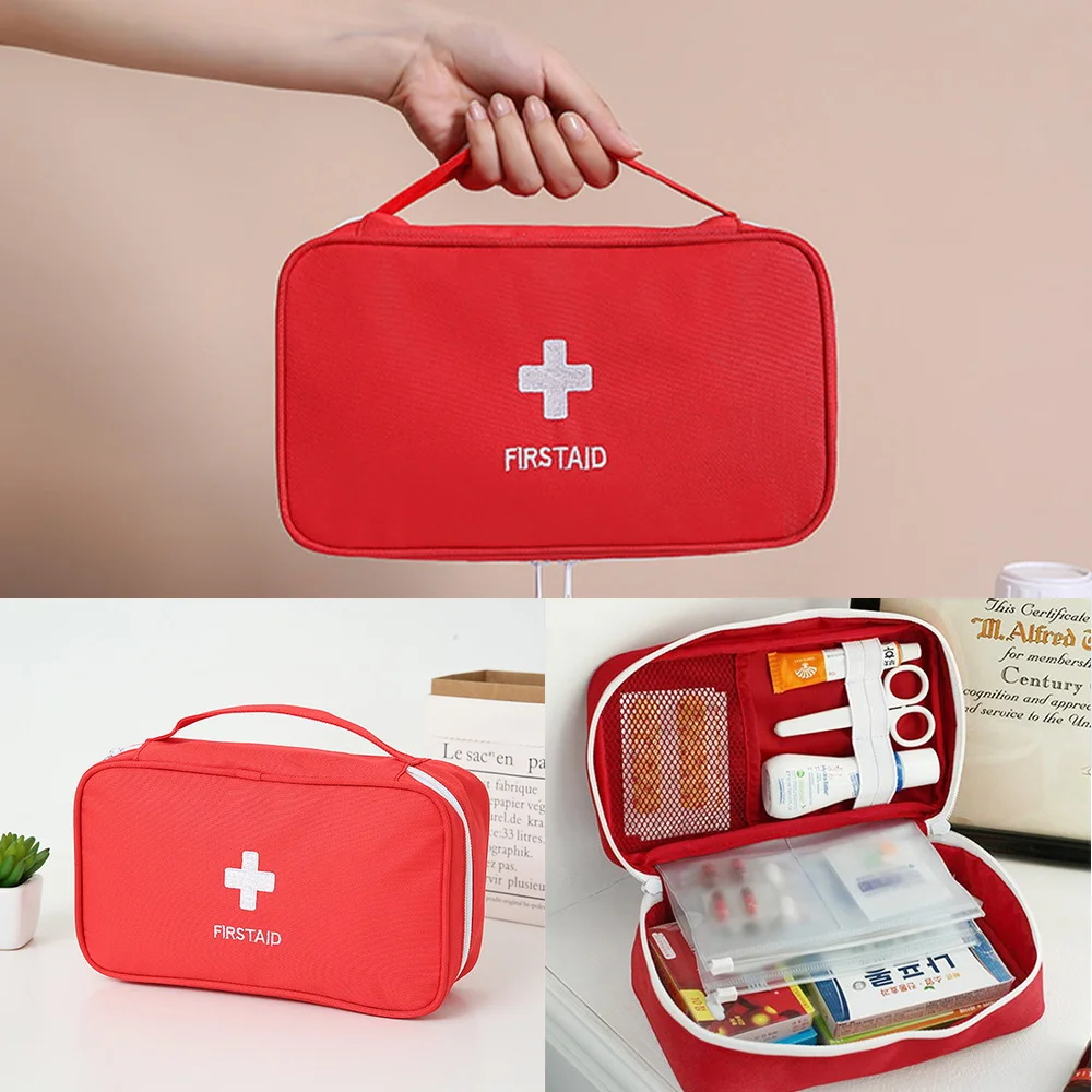 

First Aid Kit Empty Large Organizer Medicine Package Travel Camping Medical Kit Emergency Kit Survival Bag Pill Storage Bag
