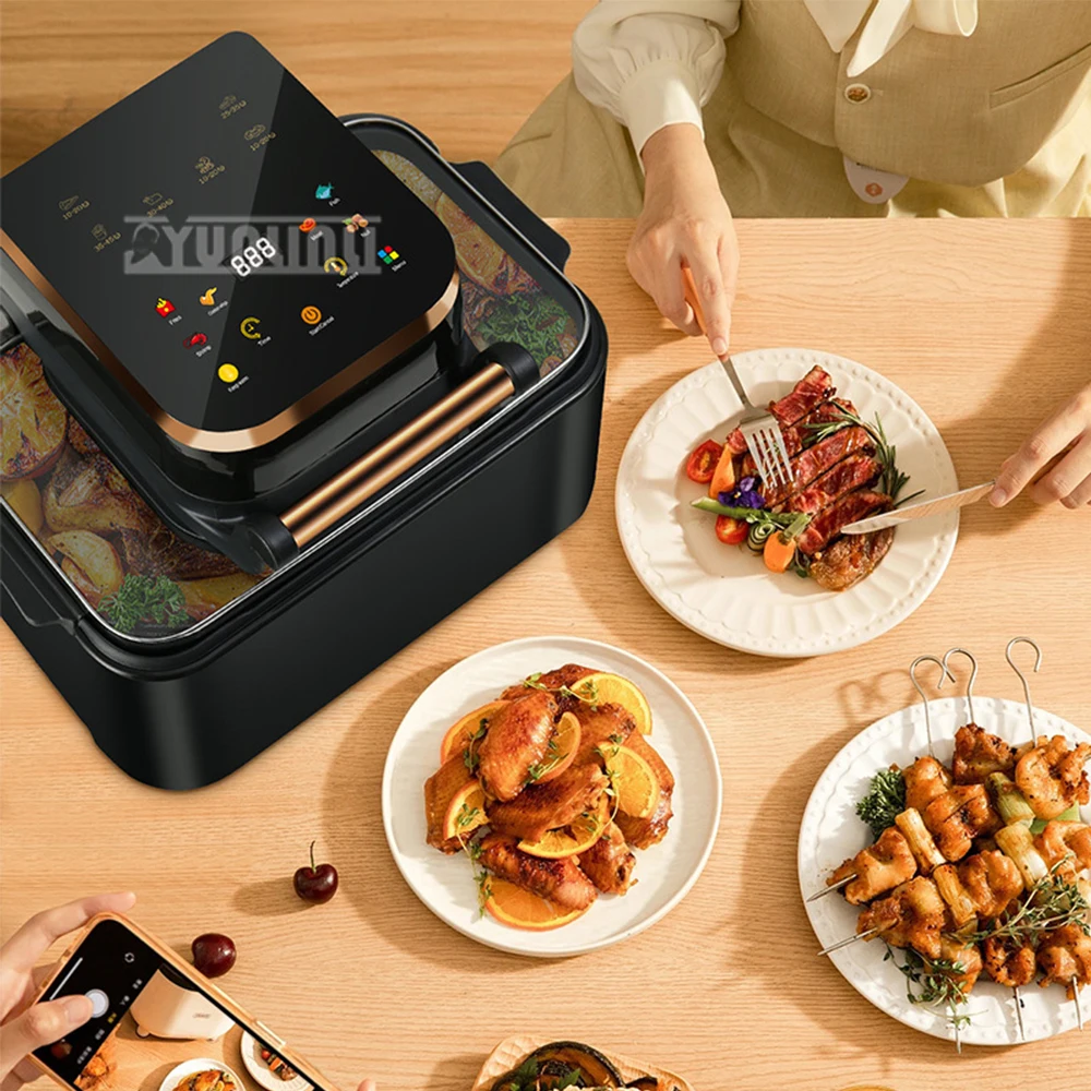 12L Air Fryer Large Capacity Ivisible Automatic Electric Fryer Household Intelligent Electric Oven Friggitrice Ad Aria