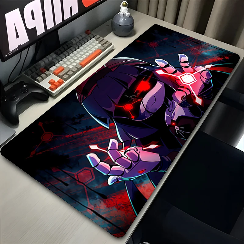 Mouse Pad Laptop Anime Gamer Cool Mousepad Office PC Murder Uzi N V J HD Print Keyboard Pad Drones Gaming Accessories Desk Mat 5
