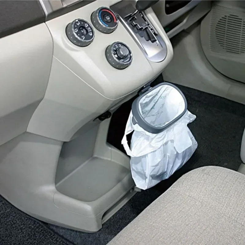 1/2PCS Car Portable Mini Trash Can Hanging Storage Box Vehicle Waste Organization Storage Box Vapor Car Interior Accessories