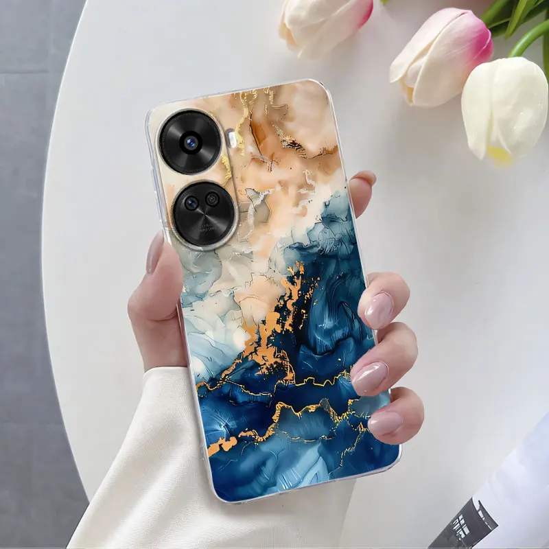 Luxury Floral Clear Silicone Protective Phone Case
