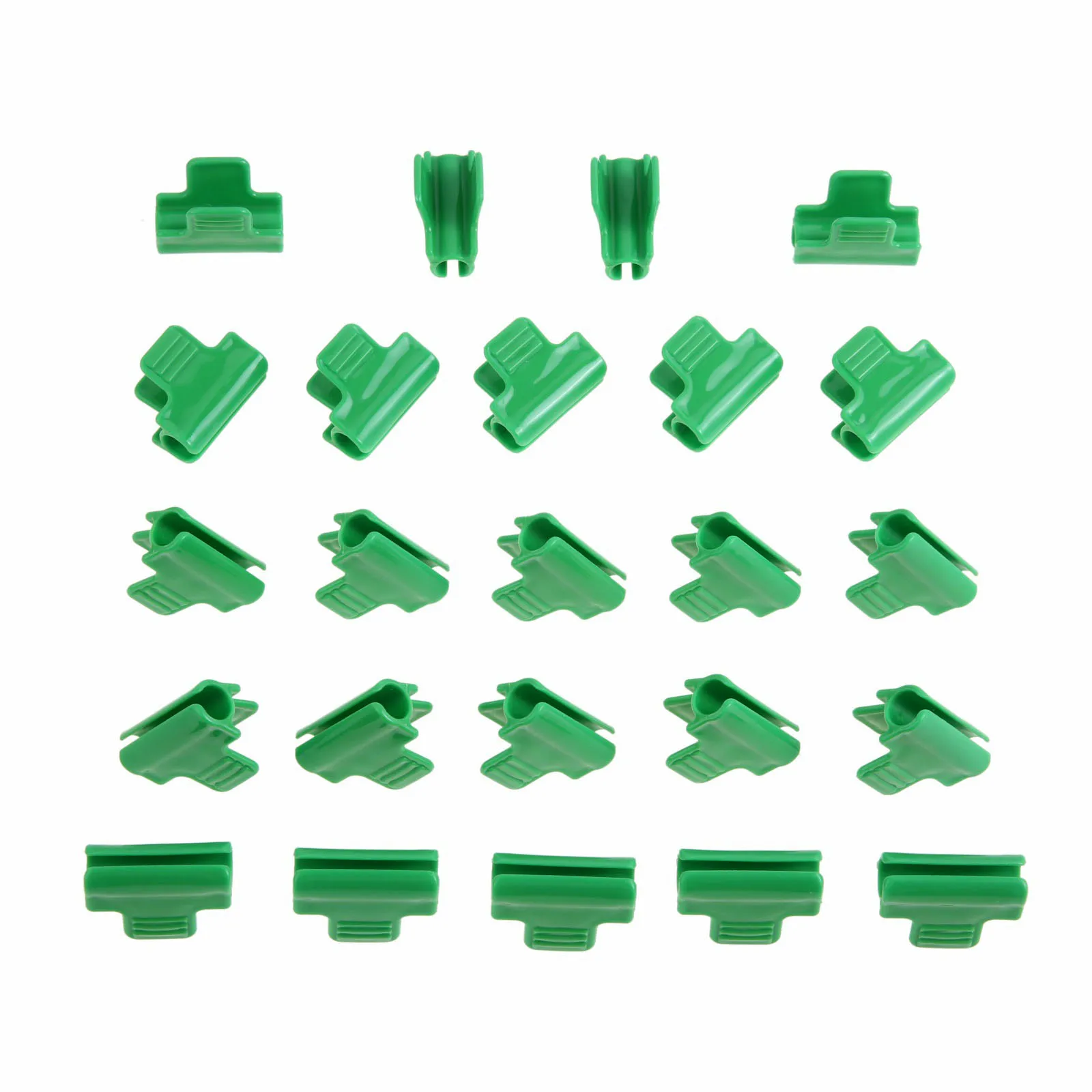

24Pcs Plastic 30x40mm Film Fixing Clamps for Greenhouses Garden Tools Pipe Clamp Vegetable Cover Insect Net Fixing Clamp Clip