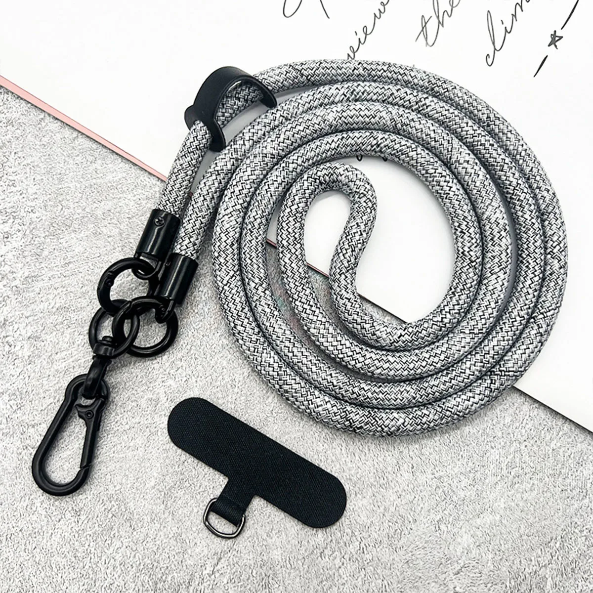Hands-Free Mobile Phone Lanyard with Detachable Shoulder and Neck Strap