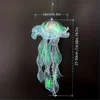1pc Handmade DIY Jellyfish Lantern, Upgraded Thick Material, Decorative Hanging LED Light, Room Decoration Light 4