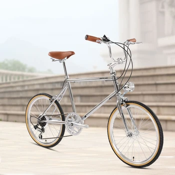 메틀러 빈티지 로드 바이크 고탄소강 프레임 세트, 성인용 소형 휠 산악 자전거, 7 단 속도, 무료 배송, 20 인치