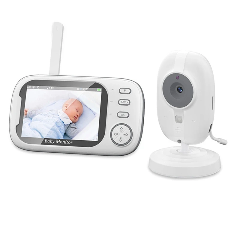 

3.5 Inch Night Vision Temperature Monitoring 2 Way Audio Talk Baby Camera US-Plug