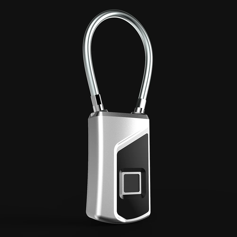 휴대용 지능형 지문 잠금 장치, 방수 USB 충전식, 문짝 여행 가방 배낭