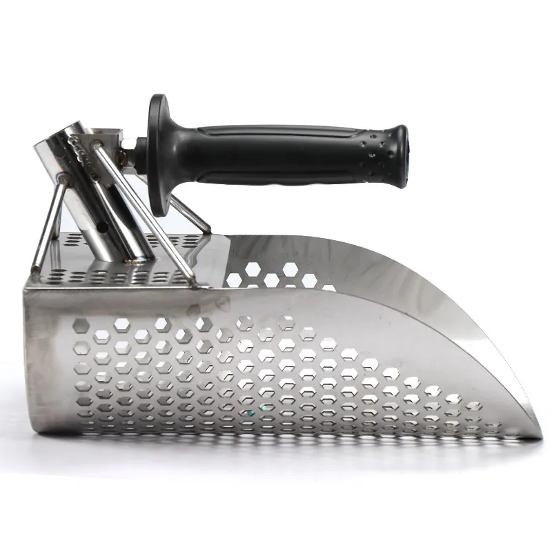 Sand Filter Metal Detector Beach Sand Shovel Hourglass Treasure Hunt Stainless Steel Hexagonal Shovel Outdoor Exploration Tool